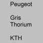 Preview: Peugeot, Gris Thorium, KTH.